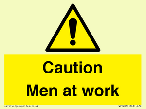 Caution Men at work